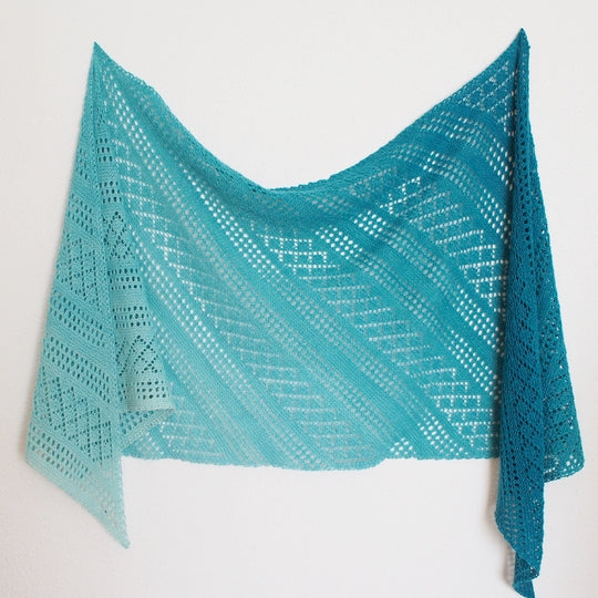Reversible Lace Wrap Knitting Pattern