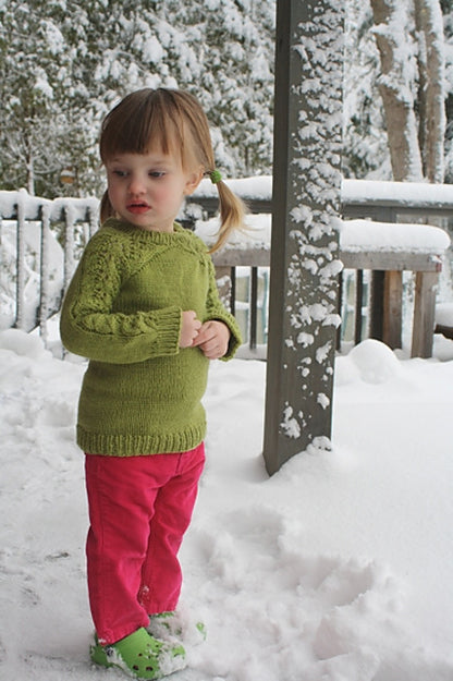Kids Lace Sweater Knitting Pattern
