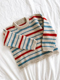 Kids Nordic Stripe Sweater Knitting Pattern photo 1