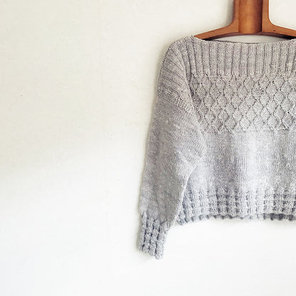 Ribbed Hem Sweater Knitting Pattern