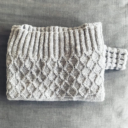 Ribbed Hem Sweater Knitting Pattern
