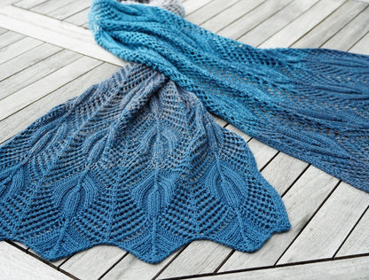 Ocean Lace Shawl Knitting Pattern