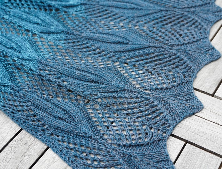 Ocean Lace Shawl Knitting Pattern