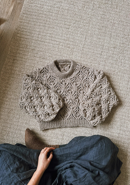 Chunky Lace Sweater Knitting Pattern