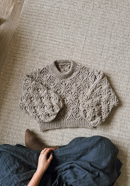 Chunky Lace Sweater Knitting Pattern