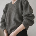 Beginner V-Neck Sweater Knitting Pattern