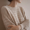 Eyelet Sweater Knitting Pattern