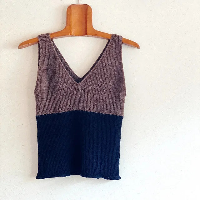 Ribbed Tank Top Knitting Pattern