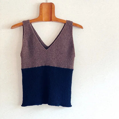 Ribbed Tank Top Knitting Pattern