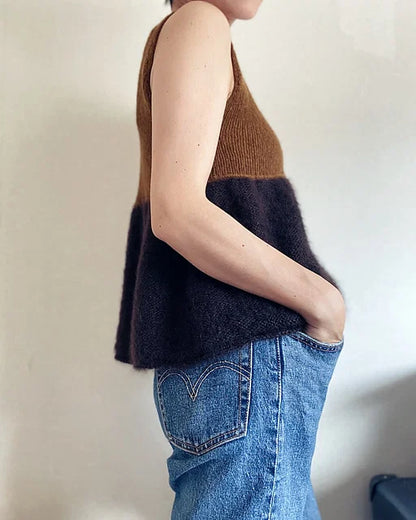 Ribbed Tank Top Knitting Pattern