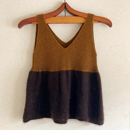 Ribbed Tank Top Knitting Pattern