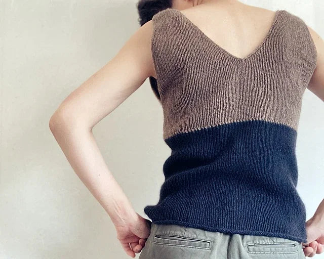 Ribbed Tank Top Knitting Pattern