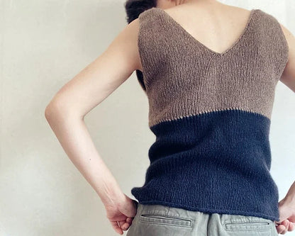 Ribbed Tank Top Knitting Pattern