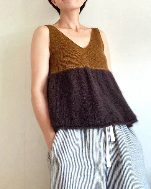 Ribbed Tank Top Knitting Pattern