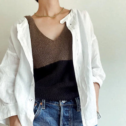 Ribbed Tank Top Knitting Pattern