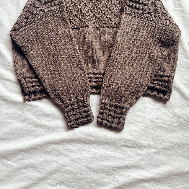 Ribbed Hem Sweater Knitting Pattern