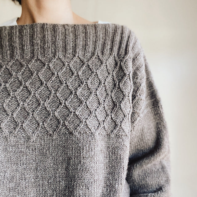 Ribbed Hem Sweater Knitting Pattern