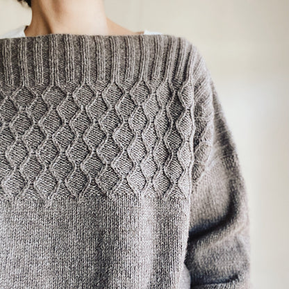 Ribbed Hem Sweater Knitting Pattern