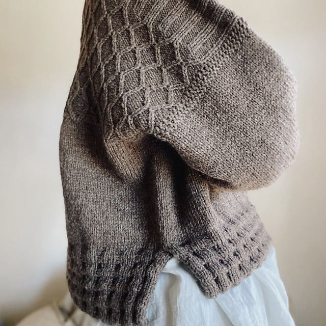 Ribbed Hem Sweater Knitting Pattern