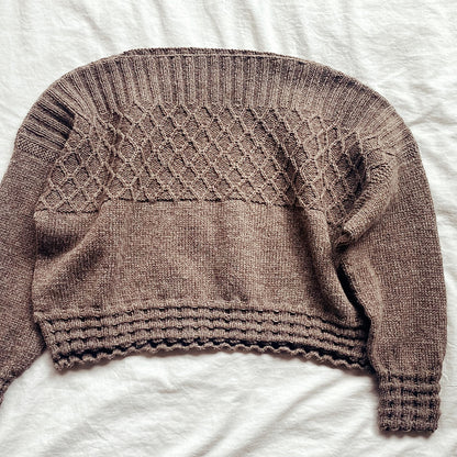 Ribbed Hem Sweater Knitting Pattern