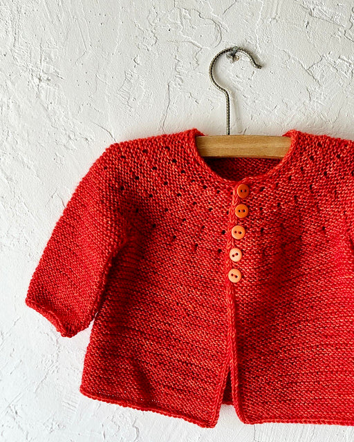 Easy Baby Cardigan Knitting Pattern