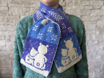 Reversible Winter Scarf Knitting Pattern