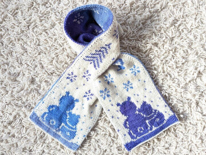 Reversible Winter Scarf Knitting Pattern