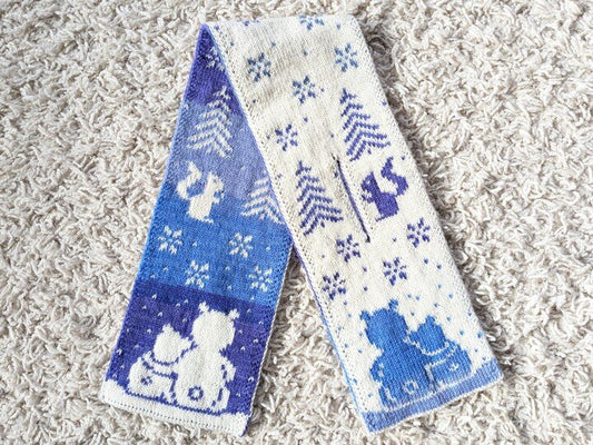 Reversible Winter Scarf Knitting Pattern
