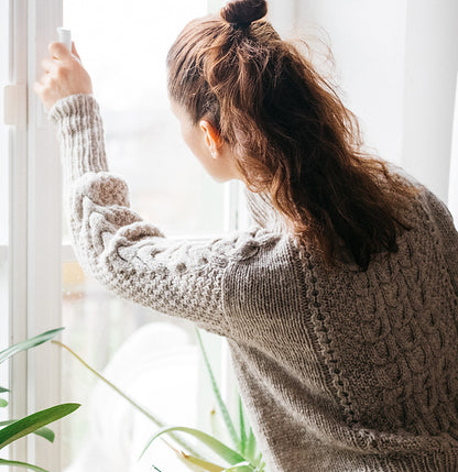 Classic Cable Sweater Knitting Pattern
