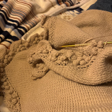 Joy's finished Snuggle blanket