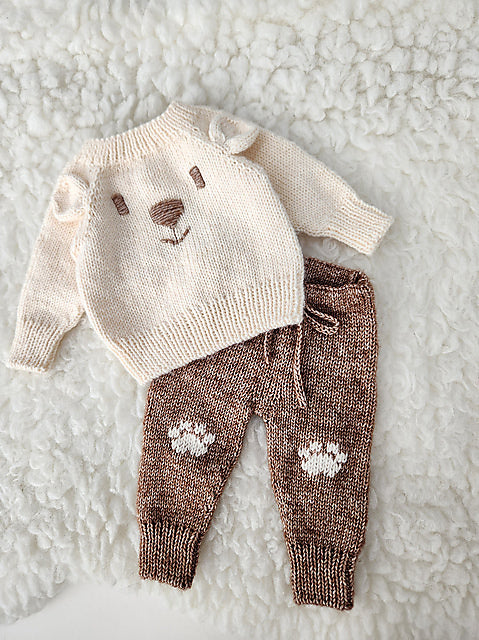 Baby Bear Set Knitting Pattern