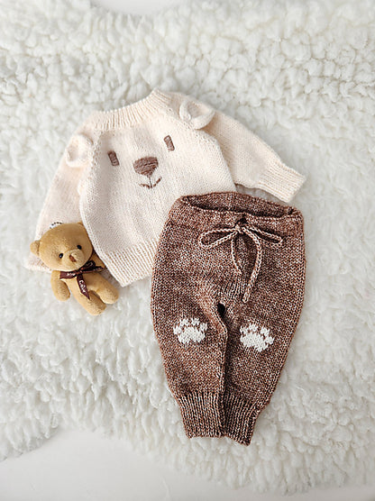 Baby Bear Set Knitting Pattern