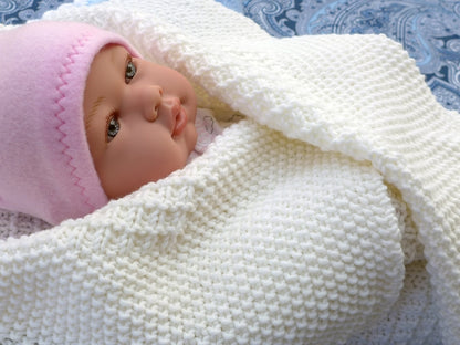 Easy Baby Blanket Knitting Pattern