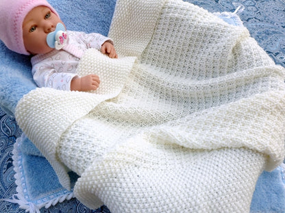 Easy Baby Blanket Knitting Pattern