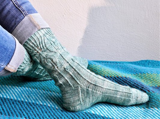 Toe Up Socks Knitting Pattern