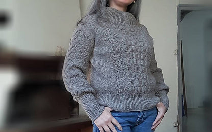 Classic Cable Sweater Knitting Pattern