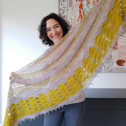 Bobble Lace Shawl Knitting Pattern