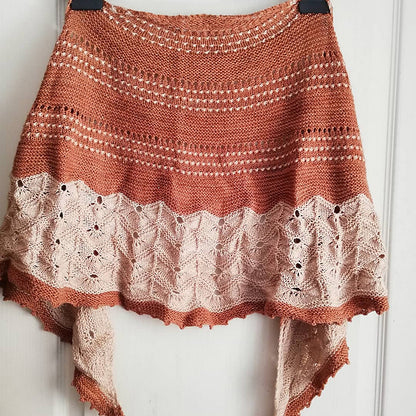 Bobble Lace Shawl Knitting Pattern