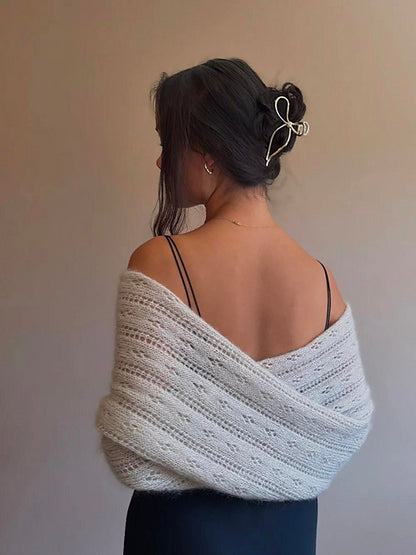 Lace Wrap Shawl Knitting Pattern