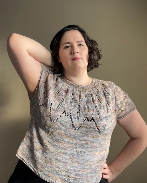 Leaf Tee Knitting Pattern