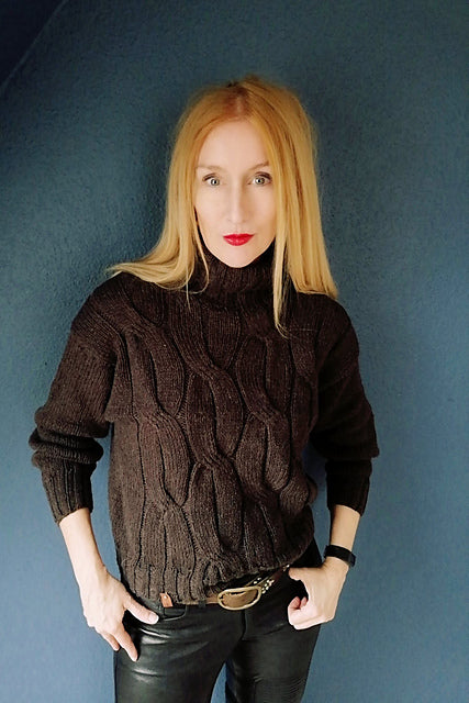 Chunky Cable Sweater Knitting Pattern