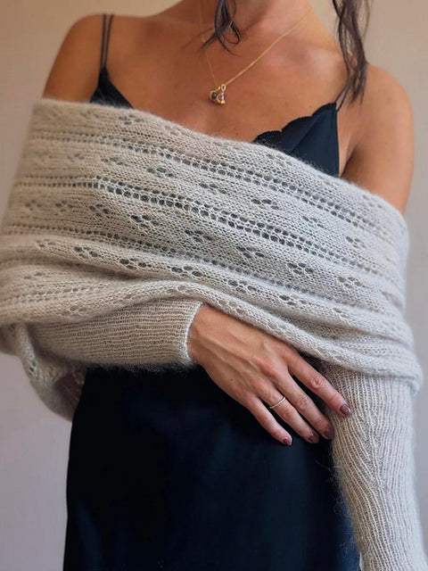 Lace Wrap Shawl Knitting Pattern