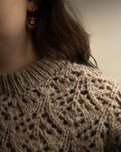 Chunky Lace Sweater Knitting Pattern