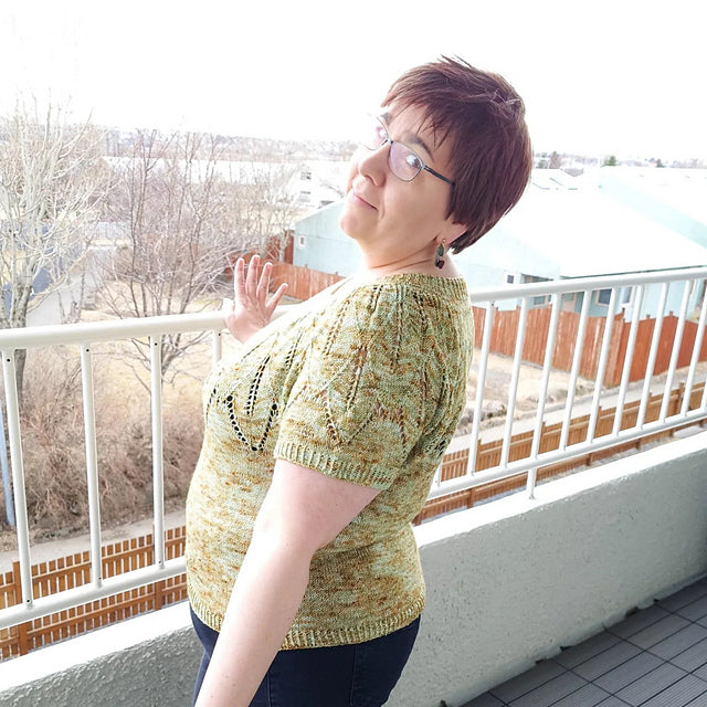 Leaf Tee Knitting Pattern
