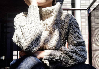 Classic Cable Sweater Knitting Pattern