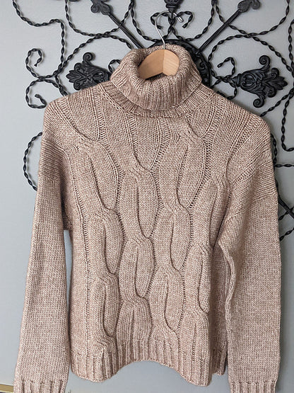 Chunky Cable Sweater Knitting Pattern