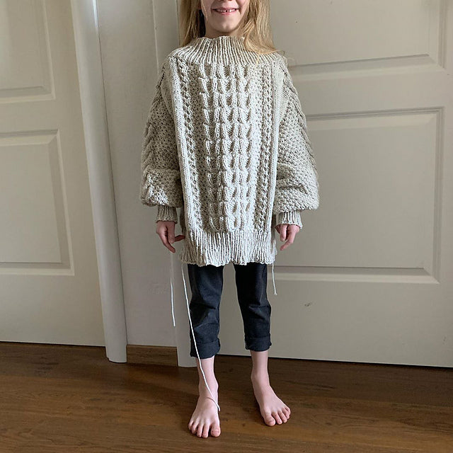 Classic Cable Sweater Knitting Pattern