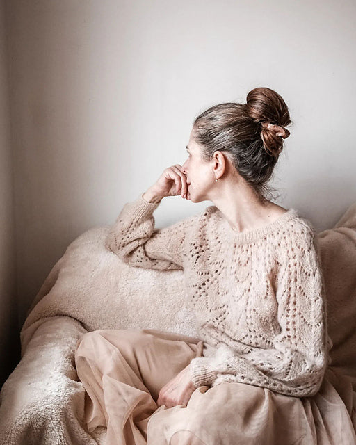 Leaf Lace Sweater Knitting Pattern