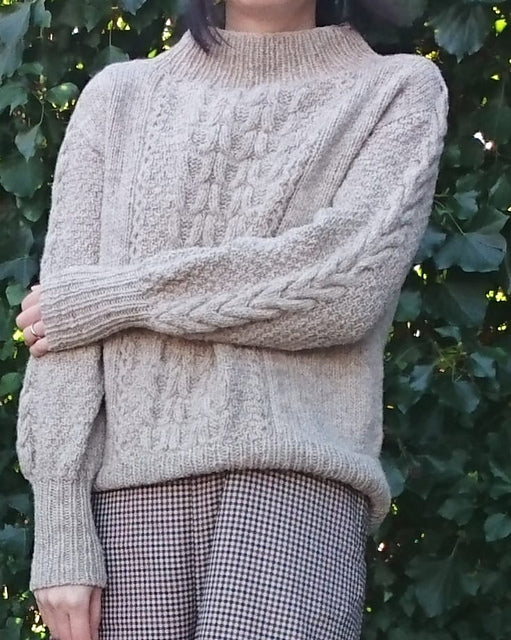Classic Cable Sweater Knitting Pattern