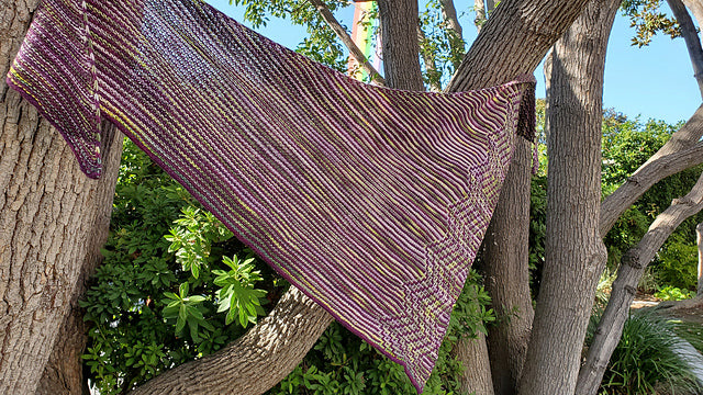 Zigzag Mosaic Shawl Knitting Pattern